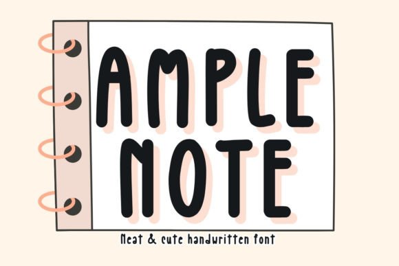 Amplenote: A Handwritten Font for Polished Brand Identity