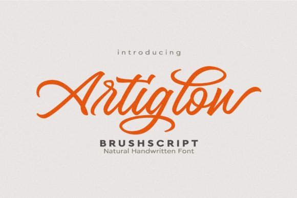 Artiglow: A Charming Handwritten Typeface for Web Design
