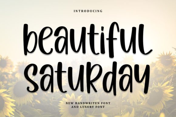 Beautiful Saturday: A Handwritten Font for Makers