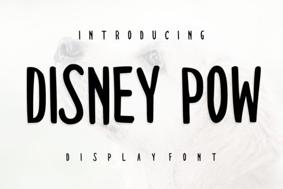 Disney Pow: A Hand-Drawn Typeface for Relaxed Branding