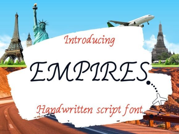Empires Font: A Handwritten Typeface for Editorial Design