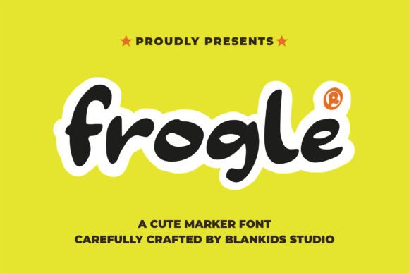 Frogle: A Playful Script Font for Editorial Design