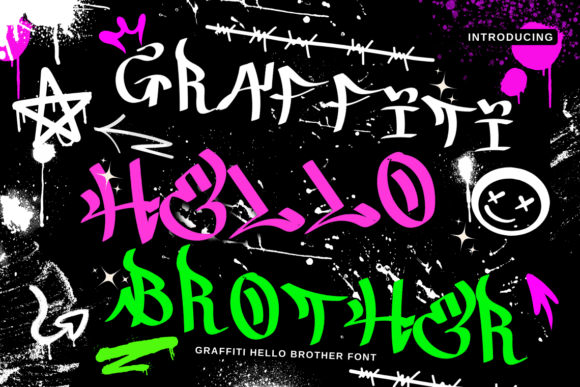 Graffiti Hello Brother: A Bold Typeface for Modern Branding