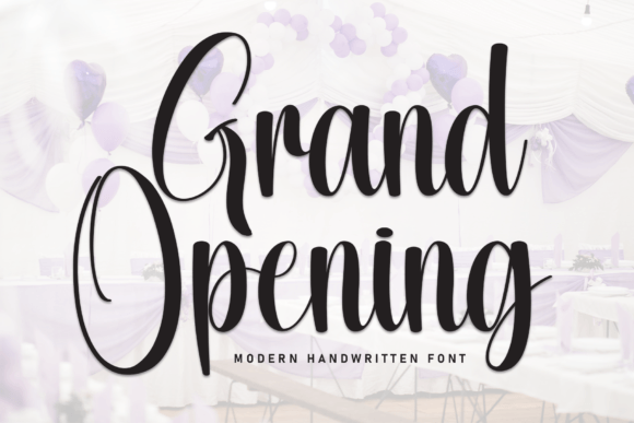 Grand Opening: A Friendly Handwritten Font for Editorial Design