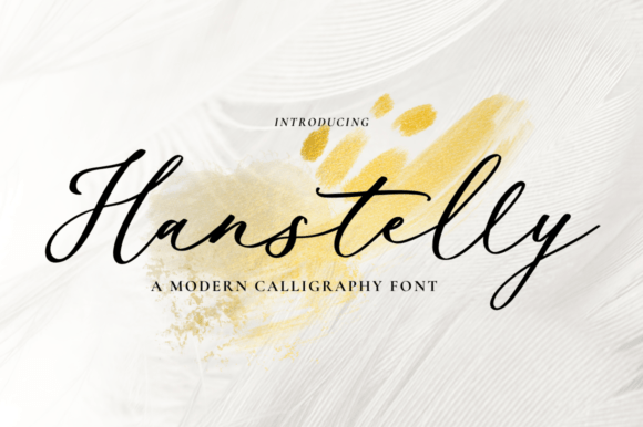 Hanstelly: A Natural Calligraphy Font for Elegant Branding