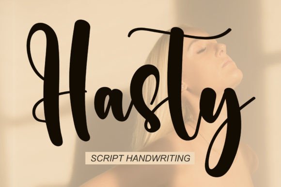 Hasty: A Charming Handwritten Typeface for Editorial Design