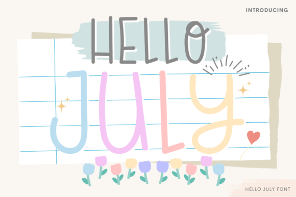 Hello July: A Handwritten Typeface for Modern Editorial Design
