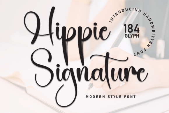 Hippie Signature: A Bold Handwritten Font for Editorial Design