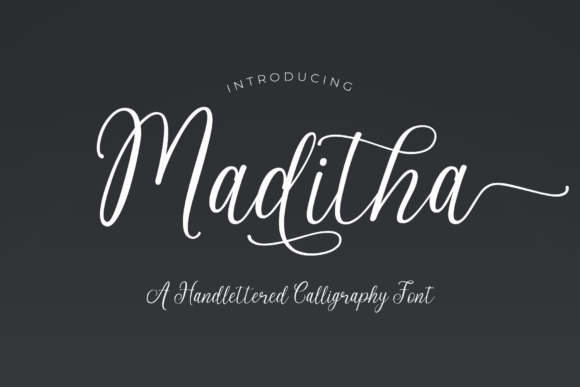 Maditha: A Modern Calligraphy Font for Elegant Branding