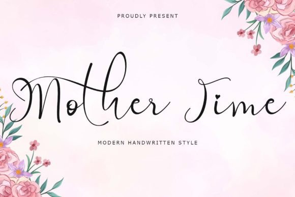Mother Time: A Handwritten Font for Editorial Elegance