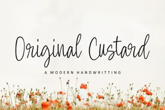Original Custard: A Modern Handwritten Font for Editorial Design