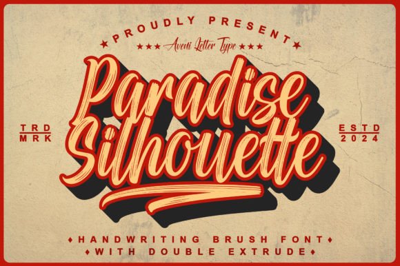 Paradise Silhouette: A Joyful Handwritten Font for Editors