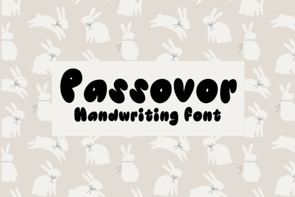 Passovor: A Handwritten Typeface for Editorial Design
