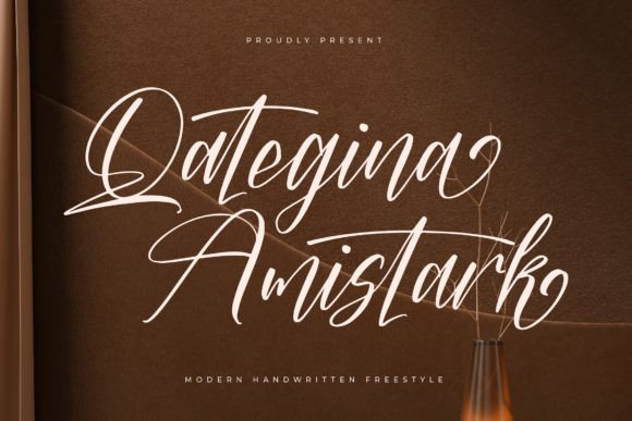 Qategina Amistark: A Premium Script Font for Web Design