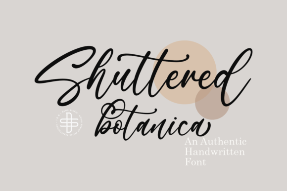 Shuttered Botanica: The Handwritten Font Your Brand Needs