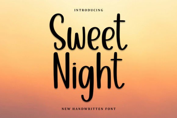 Sweet Night: A Handwritten Font for Modern Web Design