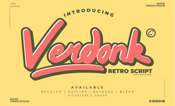 Verdonk: The Bold Retro Typeface for High-Impact Campaigns