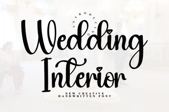 Wedding Interior: A Handwritten Font for Editorial Design
