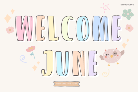 Welcome June Font: A Handwritten Typeface for Web Design