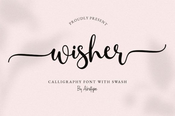 Wisher: A Bouncy Script Font for Editorial Design